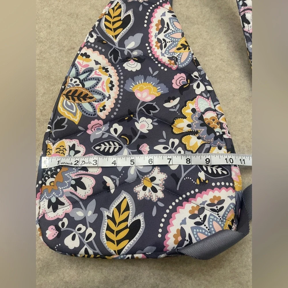 Vera Bradley Gray Floral Sling Backpack